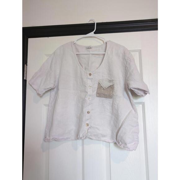 Large home frocks linen top - Picture 1 of 5